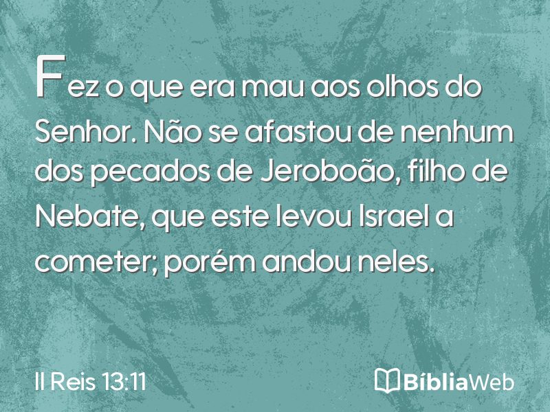 II Reis 13:11 em imagem para compartilhar