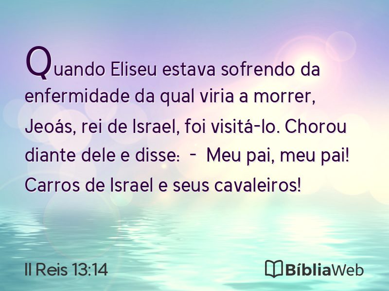 II Reis 13:14 em imagem para compartilhar