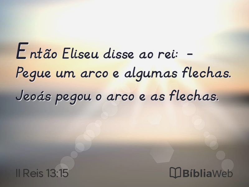 II Reis 13:15 em imagem para compartilhar