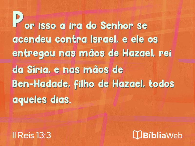 II Reis 13:3 em imagem para compartilhar