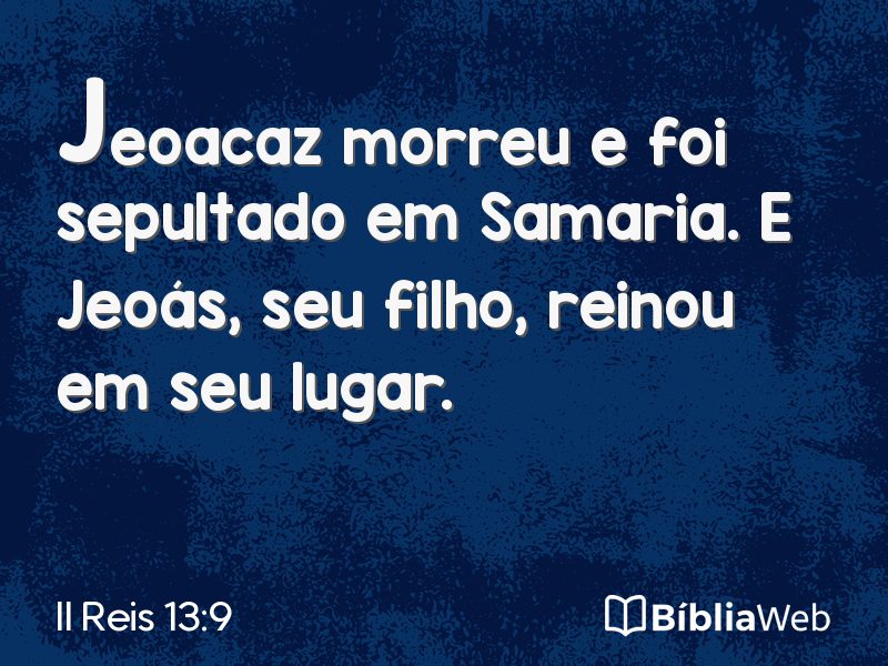 II Reis 13:9 em imagem para compartilhar