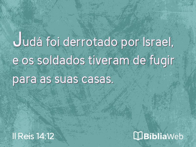 II Reis 14:12 em imagem para compartilhar