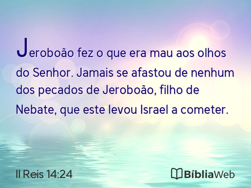 II Reis 14:24 em imagem para compartilhar