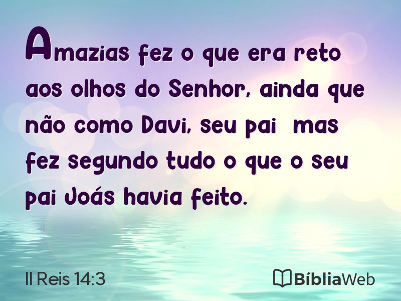 II Reis 14:3 em imagem para compartilhar