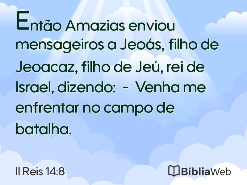 II Reis 14:8 em imagem para compartilhar