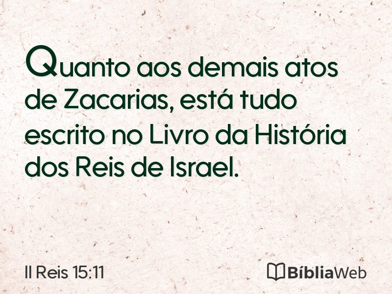 II Reis 15:11 em imagem para compartilhar
