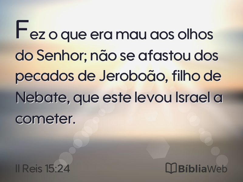 II Reis 15:24 em imagem para compartilhar