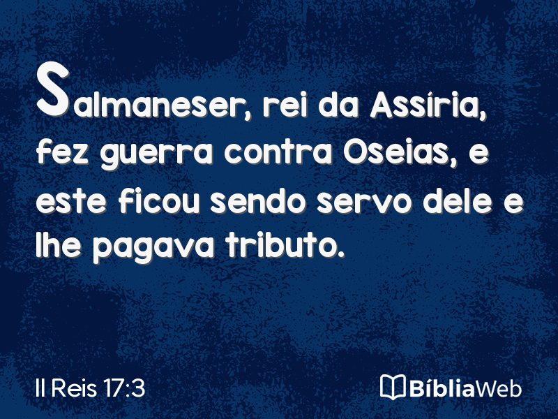 II Reis 17:3 em imagem para compartilhar