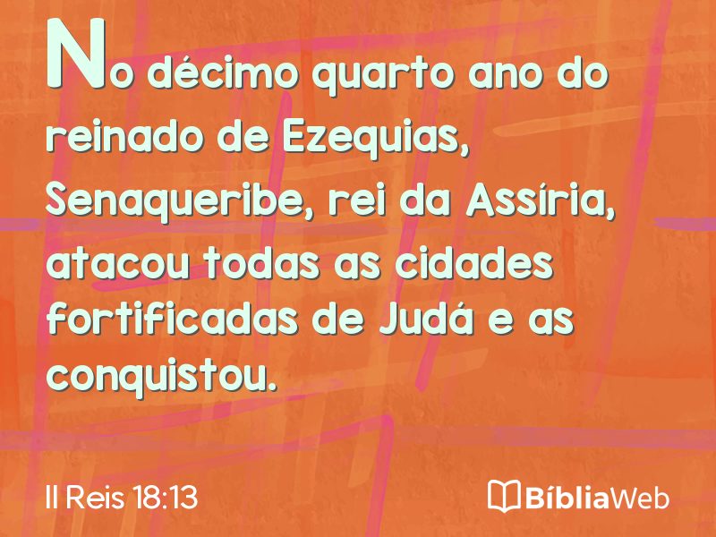 II Reis 18:13 em imagem para compartilhar