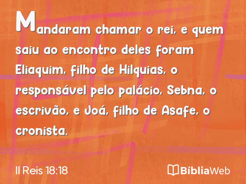 II Reis 18:18 em imagem para compartilhar