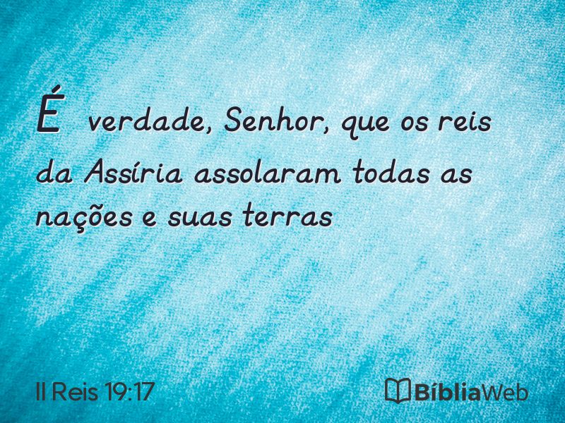 II Reis 19:17 em imagem para compartilhar