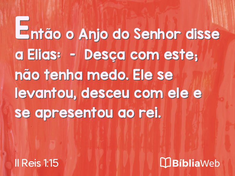 II Reis 1:15 em imagem para compartilhar