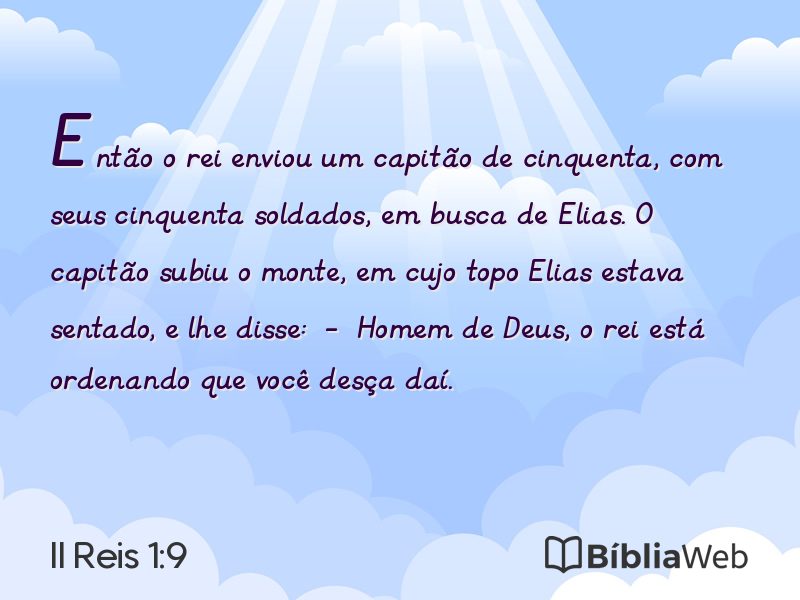 II Reis 1:9 em imagem para compartilhar