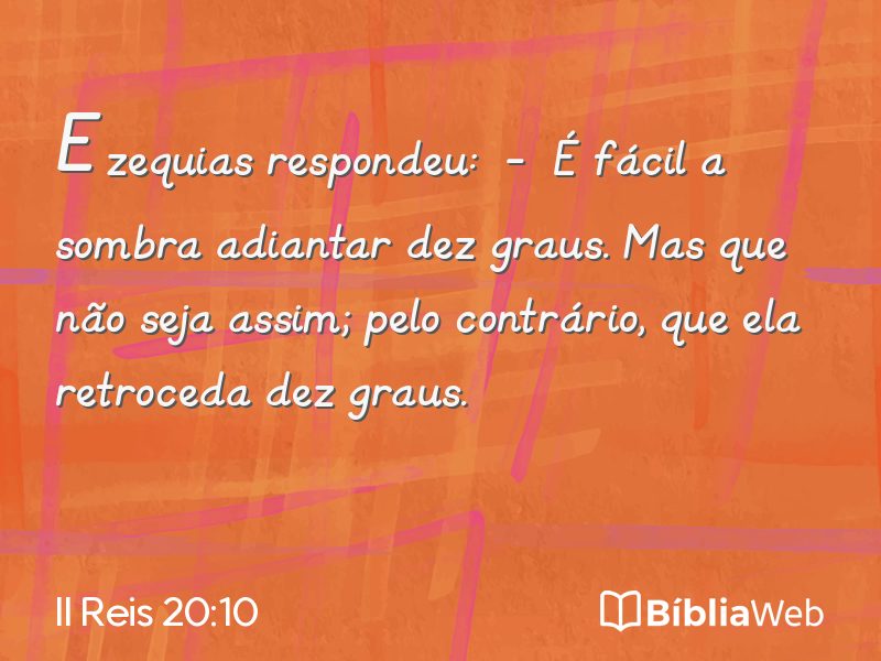 II Reis 20:10 em imagem para compartilhar