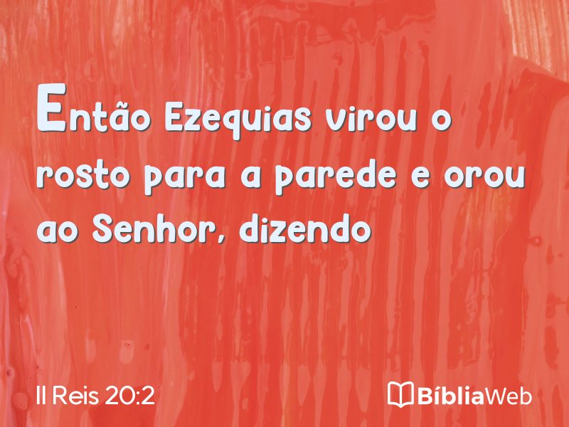 II Reis 20:2 em imagem para compartilhar