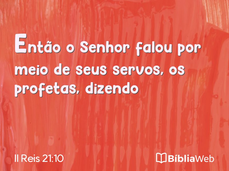 II Reis 21:10 em imagem para compartilhar
