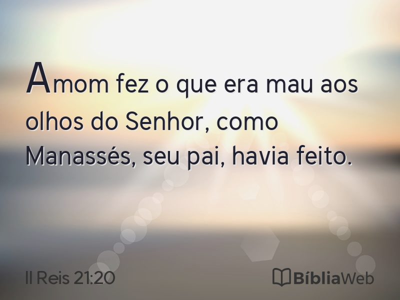 II Reis 21:20 em imagem para compartilhar