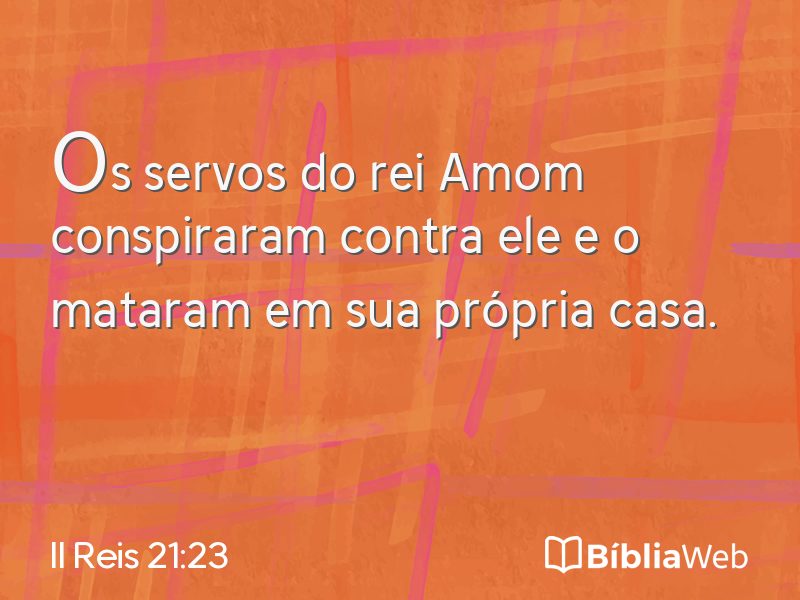 II Reis 21:23 em imagem para compartilhar