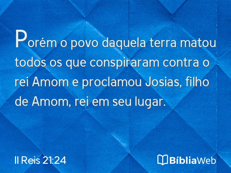 II Reis 21:24 em imagem para compartilhar