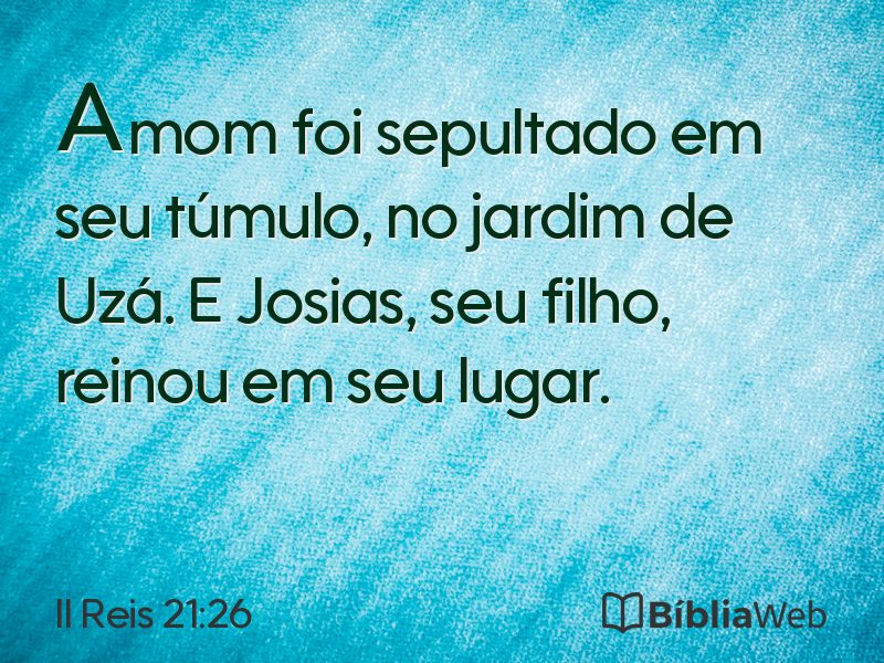 II Reis 21:26 em imagem para compartilhar