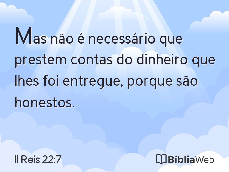 II Reis 22:7 em imagem para compartilhar
