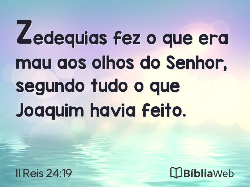 II Reis 24:19 em imagem para compartilhar