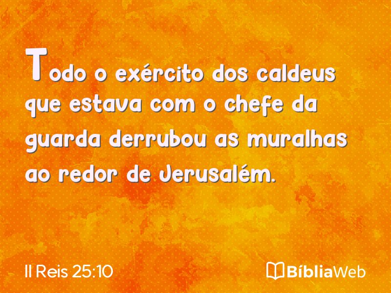 II Reis 25:10 em imagem para compartilhar