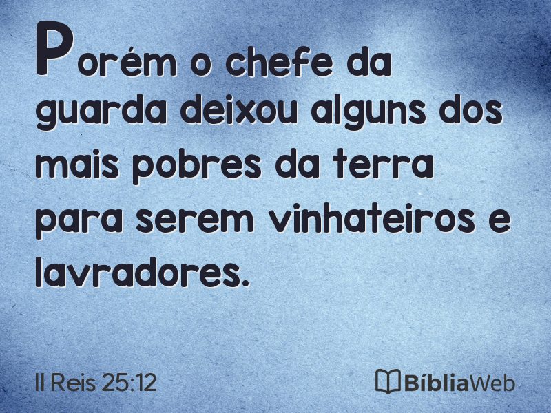II Reis 25:12 em imagem para compartilhar
