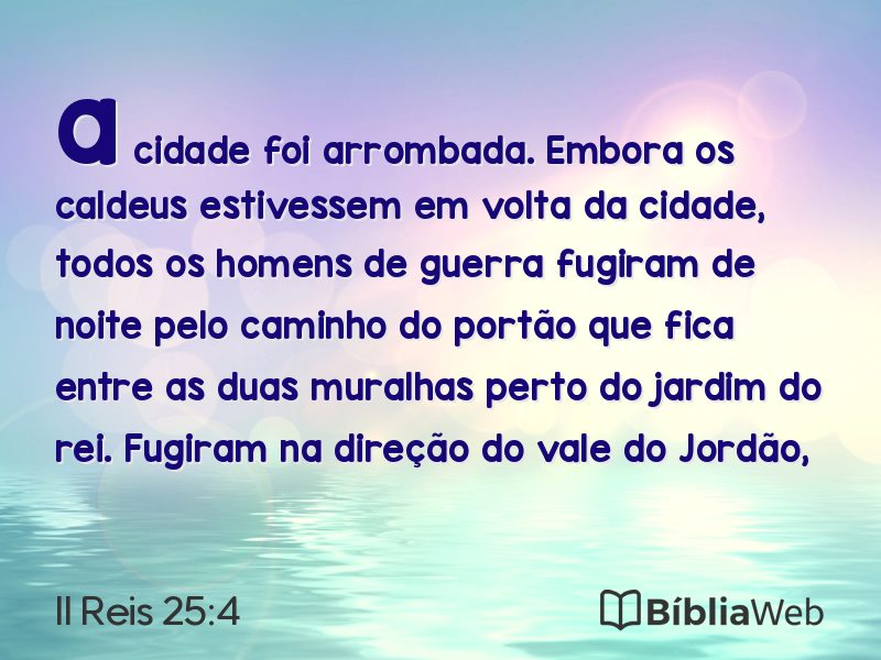 II Reis 25:4 em imagem para compartilhar