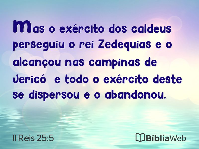II Reis 25:5 em imagem para compartilhar