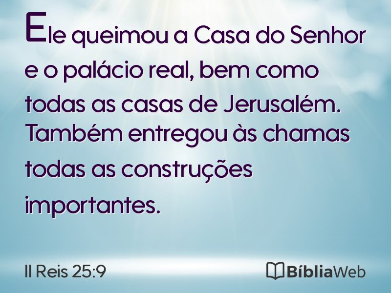 II Reis 25:9 em imagem para compartilhar