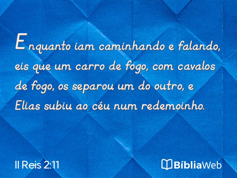II Reis 2:11 em imagem para compartilhar