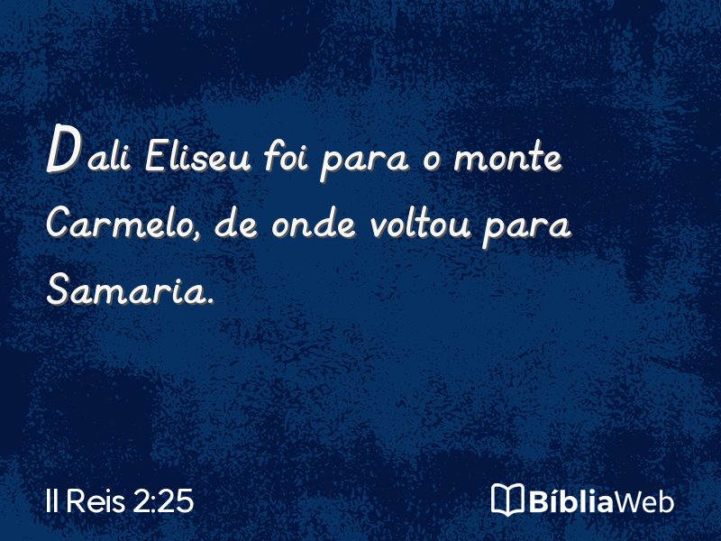 II Reis 2:25 em imagem para compartilhar