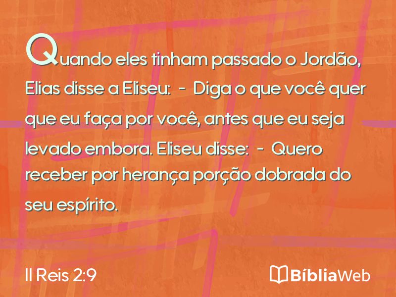 II Reis 2:9 em imagem para compartilhar