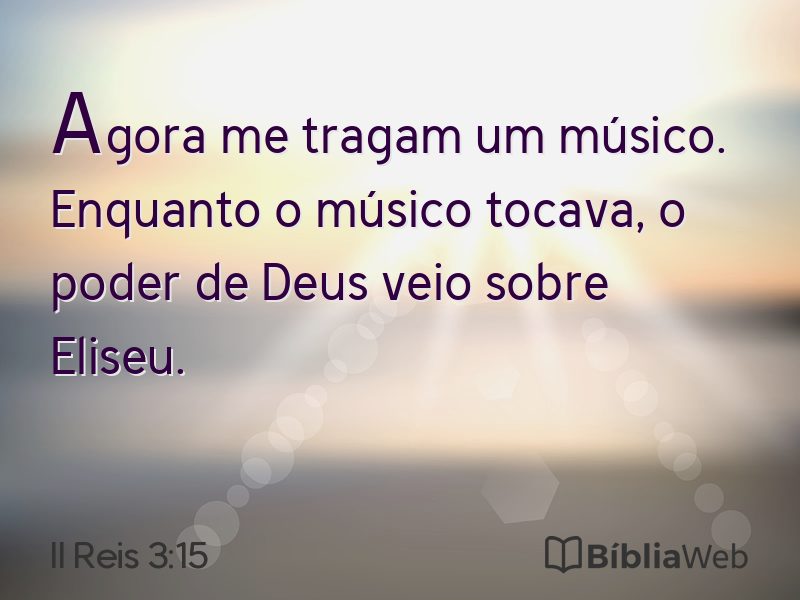 II Reis 3:15 em imagem para compartilhar
