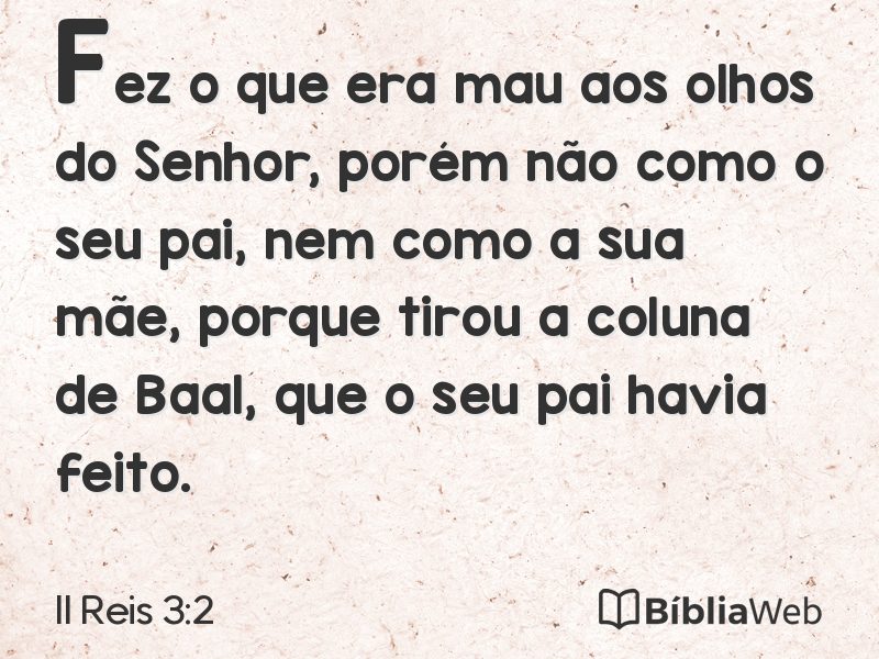 II Reis 3:2 em imagem para compartilhar