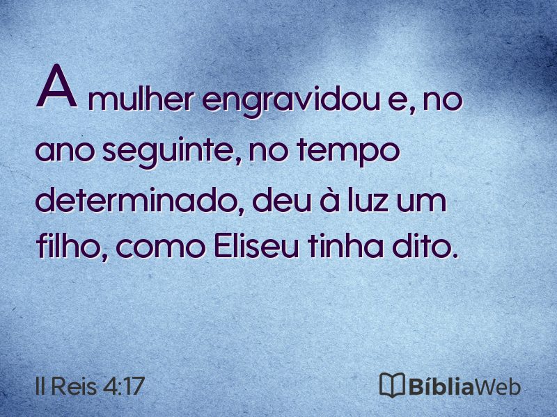II Reis 4:17 em imagem para compartilhar