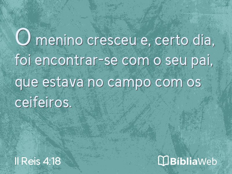 II Reis 4:18 em imagem para compartilhar