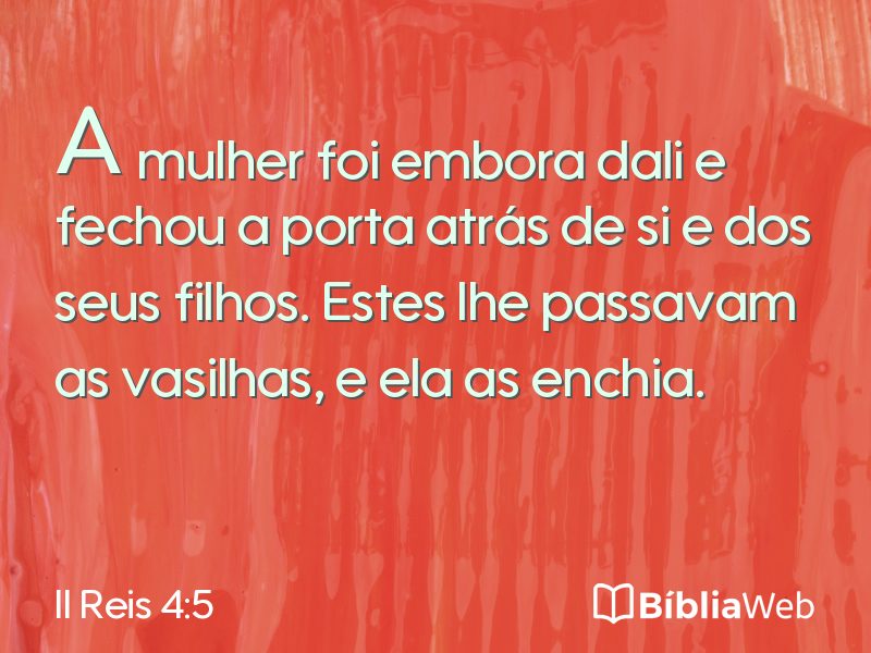 II Reis 4:5 em imagem para compartilhar
