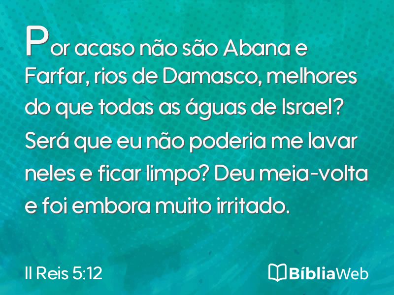 II Reis 5:12 em imagem para compartilhar