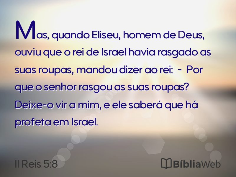 II Reis 5:8 em imagem para compartilhar