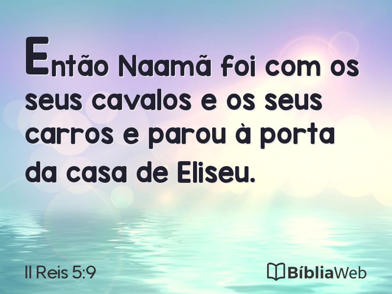 II Reis 5:9 em imagem para compartilhar