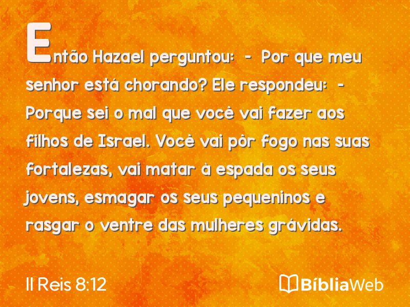 II Reis 8:12 em imagem para compartilhar