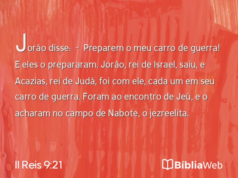 II Reis 9:21 em imagem para compartilhar