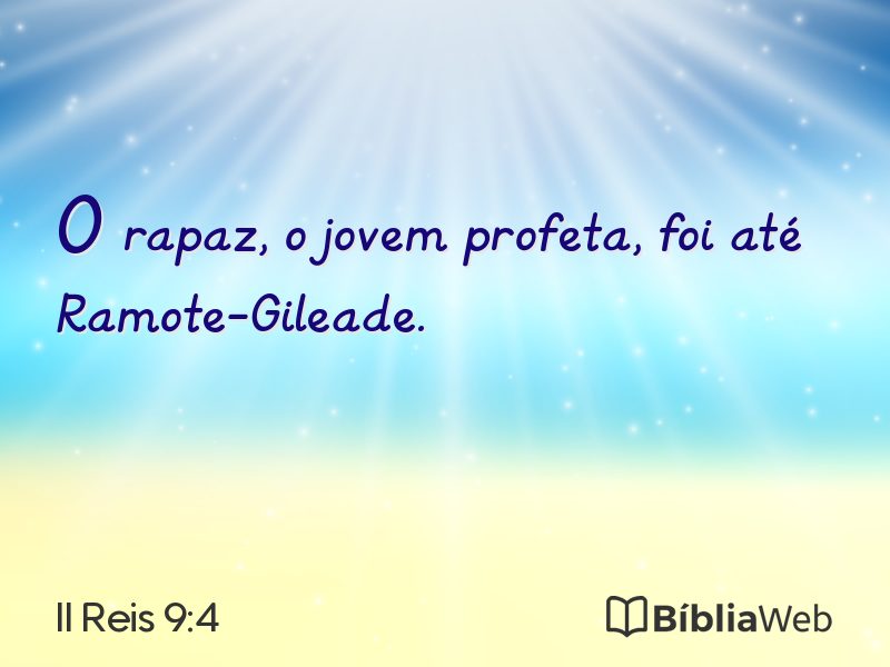 II Reis 9:4 em imagem para compartilhar