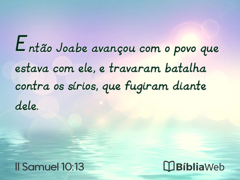 II Samuel 10:13 em imagem para compartilhar