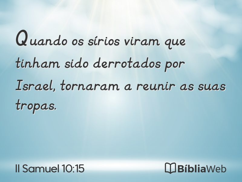 II Samuel 10:15 em imagem para compartilhar