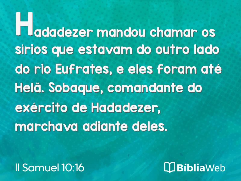 II Samuel 10:16 em imagem para compartilhar