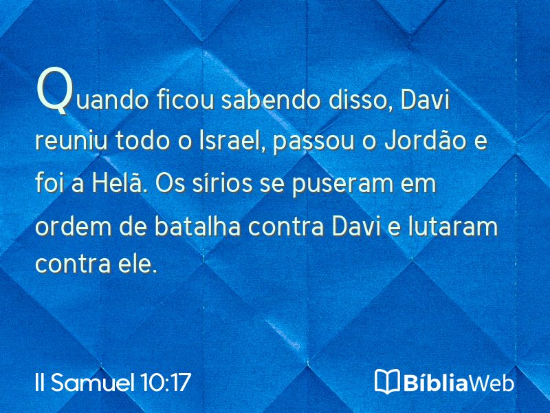 II Samuel 10:17 em imagem para compartilhar