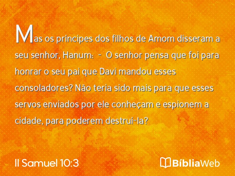 II Samuel 10:3 em imagem para compartilhar